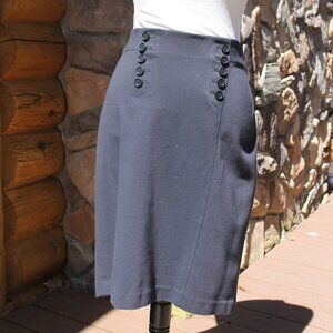 Sailor Button Pencil Skirt